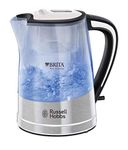 Russell Hobbs 22851 Brita Filter Purity Electric Kettle, Illuminating Filter Kettle with Brita Maxtra+ Cartridge Included, 3000 W, 1.5 Litre, Plastic