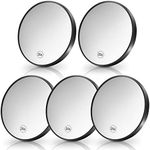 Weewooday 5 Pieces 20x Magnifying Mirror with 2 Suction Cups Use for Makeup Magnifying Mirror About 4 Inch Smooth Glass Makeup Mirror