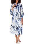 Natori Women's Sora Robe Length 49" Bathrobe, Indigo, X-Small