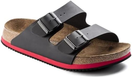 Birkenstock Women's Arizona Eva Mules, black red, 42 EU