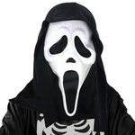 Halloween Scream Mask, Scary Ghost Face Mask for Adult, Horror Latex Mask,Horrible Skull Face Mask for Costume Cosplay Party