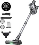 Proscenic P13 Cordless Vacuum Cleaner, 35Kpa Stick Vacuum Cleaner, Green LED Headlights, Anti-Hair-Tangle Brush, Cordless Hoover with Touch Display, 450W up to 45 Mins, For Pet Hair Hard Floor Carpet