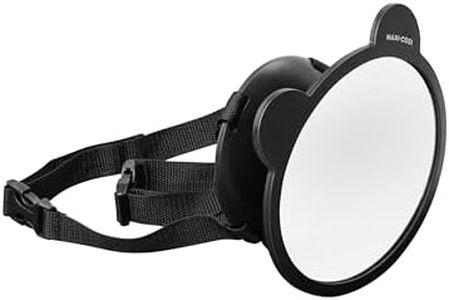 Maxi-Cosi Miroir de Siège Arrière, Miroir de Siège Auto Réglable à 360°, Vue Grand-angle, Facile à Installer, Testé et Approuvé en Cas de Collision, Pour Bébé, Nourrisson, Tout-petit et Enfant, Noir