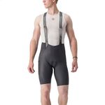 CASTELLI Men’s Free Unlimited Bibshort, Padded Bike Cycling Bib Shorts with Storage for Road & Gravel Biking - Dark Grey - Large