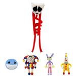 POPOYU Digital Pomni Jax Plushies Stuffed Pomni Jax Plushie Doll,The Amazing Circus Jumper Plush Toys,Cute Soft Stuffed Figure Plush Doll for Kids Boys Girls TV fans Birthday Gifts