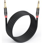 DEVICE OF URBAN INFOTECH 10Ft (3Mtr.) 6.35mm Guitar Cable 6.35mm (1/4) TS Mono to Mono 6.35mm TS Audio Cable Male to Male 1/4 Inch Guitar Instrument Cable for Electric Guitar Bass Mandolin Mixer