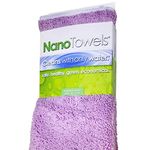 Nano Towels - The Amazing Eco Cloth That Cleans Virtually Any Surface with Only Water. No More Paper Towels Or Toxic Chemicals. 4-Pack (14x14, Lavender)