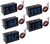 CrocSee 5Pack DC 5-120V Mini Voltme