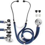 Primacare DS-9295-BL 30" Sprague Rappaport Style Stethoscope for Doctors, Nurses and Medical Students, First Aid Professional Dual Head Cardiology Kit for Men, Women and Pediatric, Blue