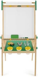 Crayola Kids Wooden Easel, Dry Erase Board & Chalkboard, Kids, Age 4, 5, 6, 7