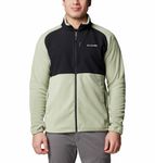 Columbia Mens Sage Peak Full Zip Fleece Jacket, Safari, Black, S