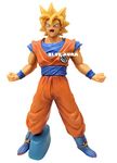 Blue Aura Goku Action Figure Big Size Height - 26 CM PVC Multicolor for Anime Fans Collectible Figure (Goku Yellow)