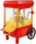 Nostalgia Popcorn Maker Machine - Professional Tabletop With 2.5 Oz Kettle Makes Up to 10 Cups - Vintage Popcorn Machine Movie Theater Style - Red