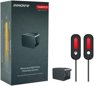 INNOVV ThirdEYE Motorcycle Blind Spot System with Voice and Indicators Alert, Waterproof Moto Assistant System, Detect Hazards from Side & Rear Line for Motorcycle/Bicycle/E-Bike(Mirror Version)