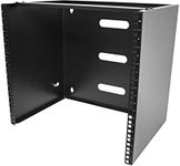 StarTech.com 10U Wall Mount Network Rack, 14" (35.5cm) Deep (Low Profile), 19" Patch Panel Bracket for Shallow Server, IT Equipment, Network Switches, 77lbs/35kg Weight Capacity (RACK-10U-14-BRACKET)