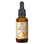 Vitamin Oil E 50ml - Tocopherol - 100% Natural and Pure - Rich in Vitamin E - Anti Aging Oil Against Wrinkles of All Kinds - Care for Face - Skin - Body Care - Hair - Ideal for Sensitive Skin