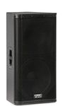 QSC KW152 1000 Watt 15 Inch Powered 2 Way Speaker - PA Speaker with 15" Woofer and 1.75" Compression Tweeter - Integrated DSP - Onboard Control Options - Black