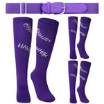 Purple Softball Socks For Girls