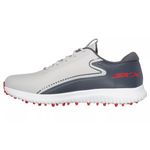 Skechers Men's Max 2 Arch Fit Waterproof Spikeless Golf Shoe, Grey/Red, 13 Wide