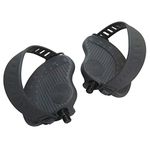 (PAIR - L+R) "LIFE Fitness" BIKE Pedals 1/2" Shaft Size w/Extra pair Straps -Adjustable Strap - Left+Right. After Market Universal (Aftermarket) Replacement. OEM# AK63-00124-0001 by SBD