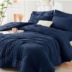 HYMOKEGE Navy Blue Queen Comforter 