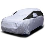 Titan Lightweight Poly 210T Car Cover for Mid-Size SUV 477-523 cm. Waterproof, UV Protection, Scratch Resistant, Driver-Side Zippered Opening. Fits Explorer, Grand Cherokee and More.