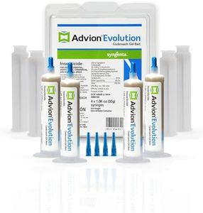 Advion Evolution Cockroach Gel Bait, 4 Tubes x 30-Grams, 1 Plunger and 2 Application Tips, Formulated with Indoxacarb, Enhanced Formulation, Ready-to-Use Roach Killer for Indoor and Outdoor Use