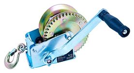 Amtech S1000 Heavy Duty Boat Winch, Hand Winch Pulley with 10m Steel Cable and 550kg Capacity