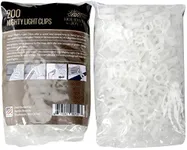 Holiday Joy - 200 Mighty Clip Lights - Quick & Easy Installation of Christmas Lights on Shingles & Gutters - Made in USA (200 Pack)