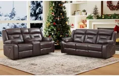 EBELLO Manual Recliner Sofa Set, Fa