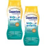 Coppertone Kids Sunscreen Lotion Spf 50 Duo Pack (2 X 237 Ml), Hypoallergenic Sun Protection for Children, Water Resistant Face and Body Lotion for Kids, 474 ml.