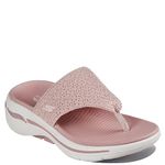Skechers Womens GO WALK ARCH FIT - WEEKENDER Mauve Sports Slippers