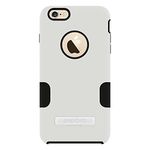 Seidio DILEX Case with Metal Kickstand for Apple iPhone 6 Plus - Retail Packaging - Glossed White