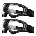 GUSTYLE 2 Pack Children's Safety Glasses with Wind Resistance and UV400 Protection Perfect for Foam Blasters Gun