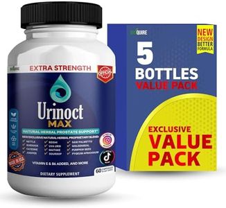 Urinost Max Extra Strength Prostate Supplement, 60 Capsules, Natural Herbal Formula with Saw Palmetto, Vitamin E, B6, 30 Day Supply (5)
