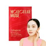Molecular Muse Bio-Collagen Real Deep Face Mask - Overnight Collagen Mask For Korean Glass Skin | Mask For Hydration, Pigmentation, Anti-Aging & Pore Minimising | 100,000 ppm Of Collagen (Pack of 1)