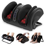 Snailax Foot Calf Massager with Heat, Leg Massager for Pain and Circulation, Shiatsu Feet Massager for Foot, Calf, Ankle, Leg, Plantar Fasciitis, Neuropathy, Gifts for Women,Men