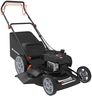 Yard Force Self Propelled Lawn Mower Briggs & Stratton 150cc Gas Engine 22-inch Steel Deck 3-in-1 Mulch, Bag, Side Discharge, 12-inch High Rear Wheels