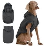 IECOii Dog Pullover Sweatshirt,Warm Dog Jumper Large Size Dog,Handsome Large Dog Clothes Soft Dog Sweatshirt With Hood,Hooded Sweater for Dogs Boy Girl Pitbull Labrador,Grey,2XL(No Fleece Lined)