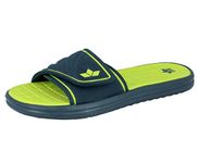 Lico Men's BARRACUDA V Shower & Bath Slippers, Blue (Marine/Lemon), 9 UK (43 EU)