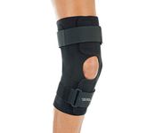 United Ortho Wraparound Hinged Knee Brace, Large, Black