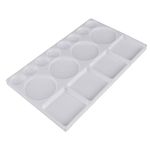 KABEER ART 16 Well Rectangle Plastic Painting Palette