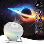 Star Projector,Rusoso Galaxy Projector,13 in 1 Planetarium Starry Sky Night Light,360 °Rotation,for Kids Christmas and Halloween,Timing,Mute Design,Projection Effect forBedroom,Party,Game Rooms