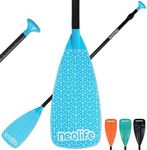 WONITAGO SUP Paddleboard Paddles with Aluminum Shaft and PP Blade, Floating Stand Up Paddle Board Paddle, Adjustable170-210 cm/68-84 Inches, Blue