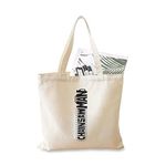 Darkbuck Chain Saw Canvas Tote Bag For Women & Men Shoulder Unisex Zipper Lock White Totebag