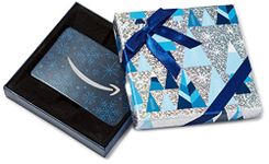 Amazon.ca Gift Card for any amount in a Blue and Silver Trees Box