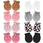 DRESHOW Newborn Baby Mittens Infant Gloves No Scratch Mittens Cotton Gloves for 0-6 Months