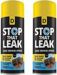 [2X 400ml] Stop the Leak Sealer Spray Waterproof Sealant for Pipe Leaks Cracks Instant Solution