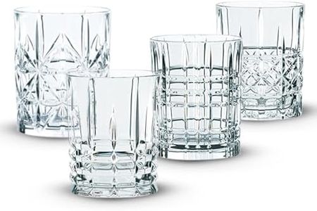 Nachtmann Whisky Glasses, Set of 4, Crystal, 345 ml, Highland, 95906, 8.2 x 8.2 x 10.2 cm