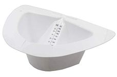 Comfort Axis Slanted Specimen Collector Pan with Graduations, 32 Ounces, 5 Pack, White